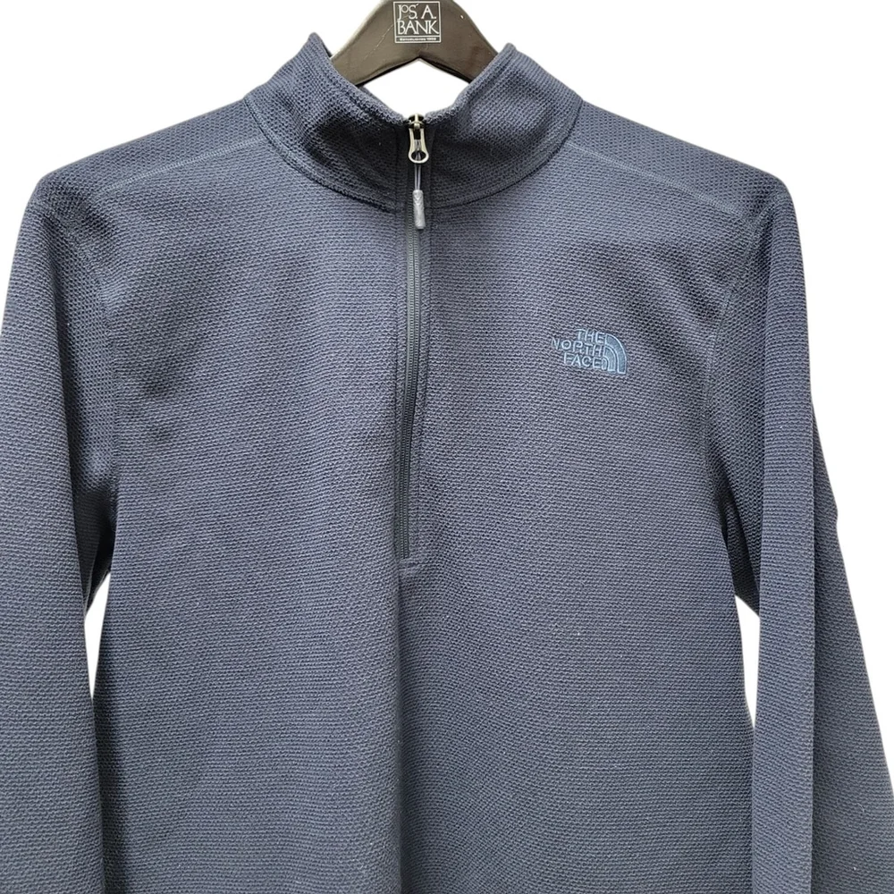 North Face Embroidered Logo Sweater Quarter Zip Fleece Size XL Men's Excellent